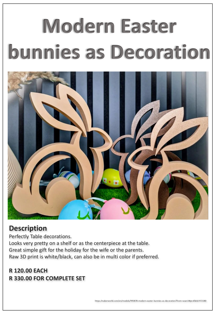 Modern Easter Bunnies
